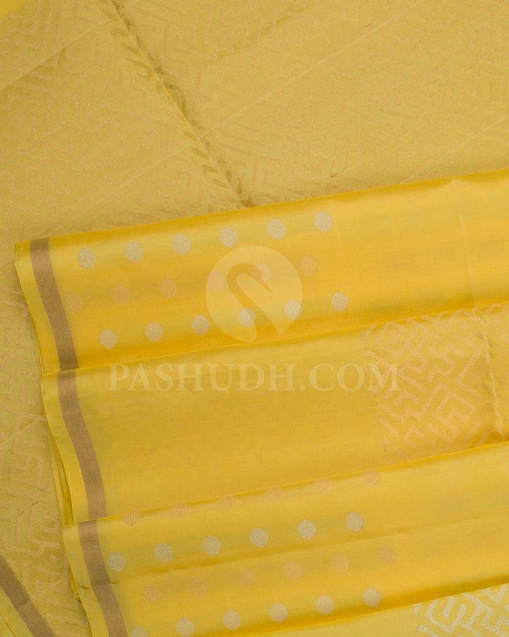 Yellow Soft Silk Saree -C11