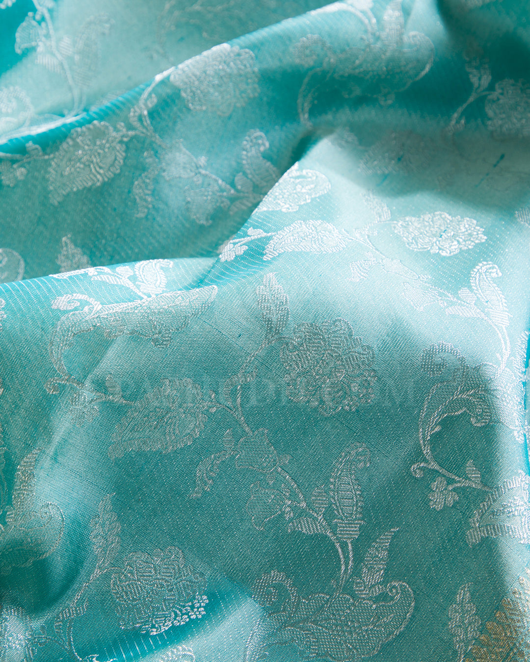 Powder Blue Kanjivaram Silk Saree - D578(A)