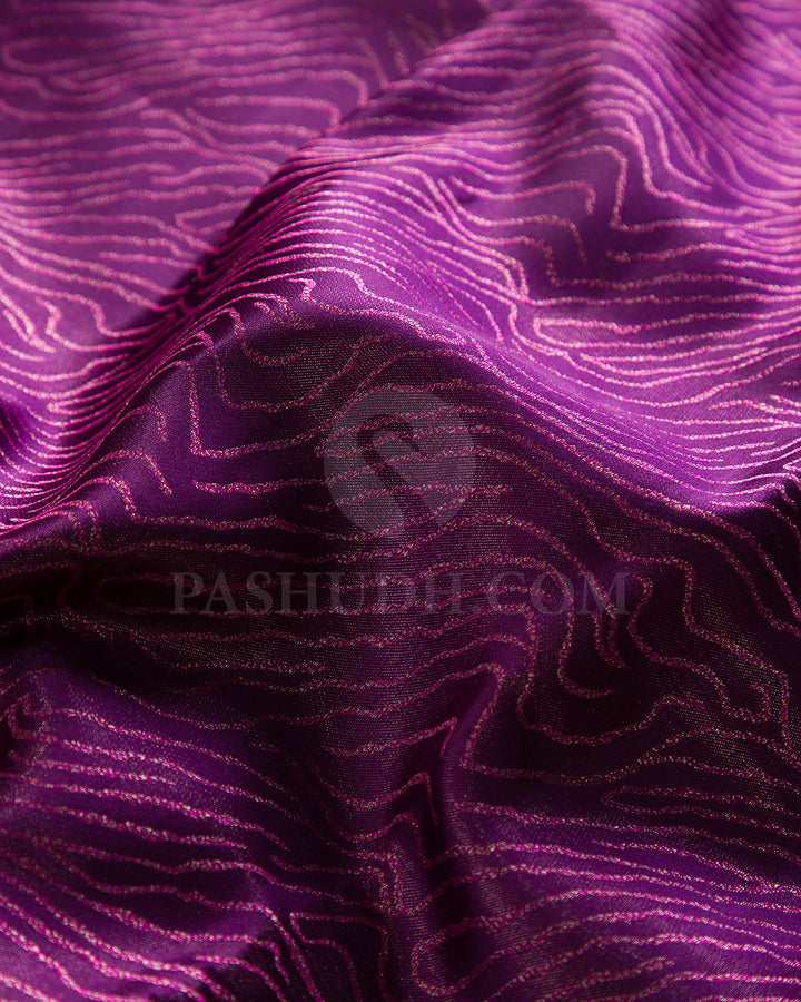 Purple And Pink Kanjivaram Silk Saree - D507(G)