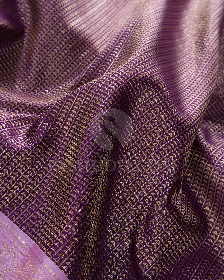 Purple And Lavender Kanjivaram Silk Saree - S1305( C )