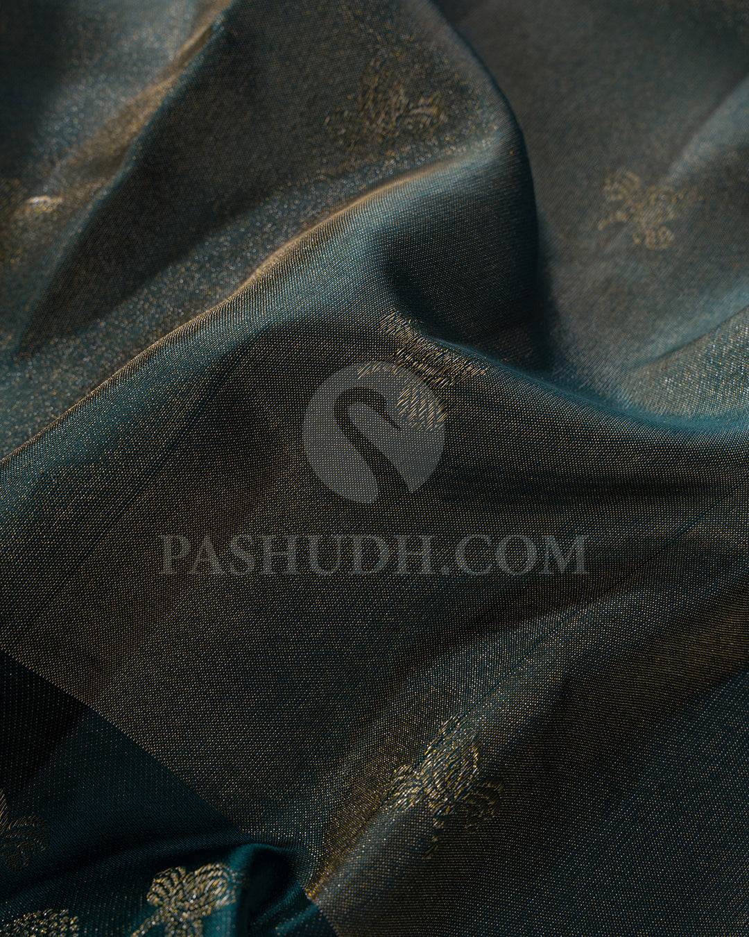 Pine Green Kanjivaram Silk Saree - DJ350(A)