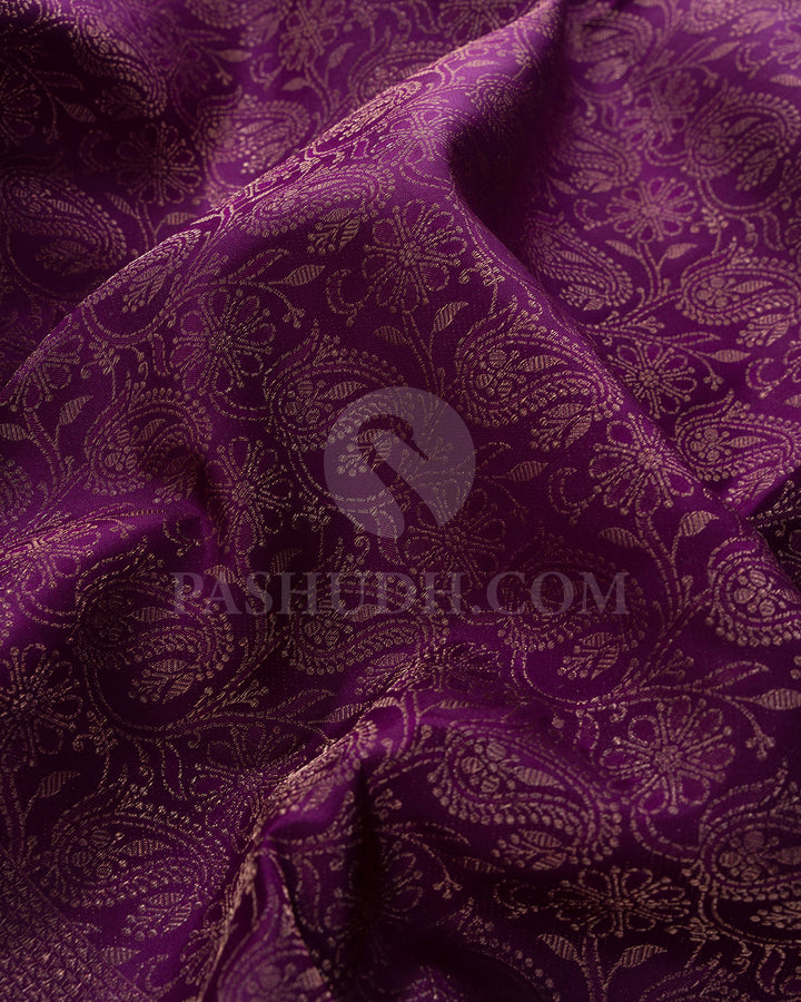 Purple Kanjivaram Silk Saree - DT264(C)