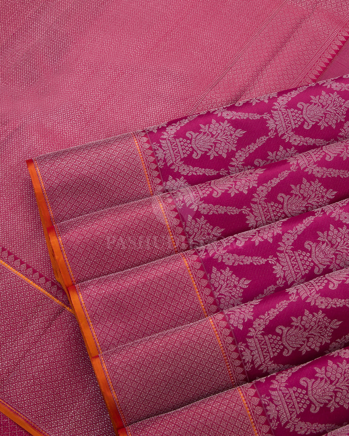 Pink Kanjivaram Silk Saree - DT198 - View 2
