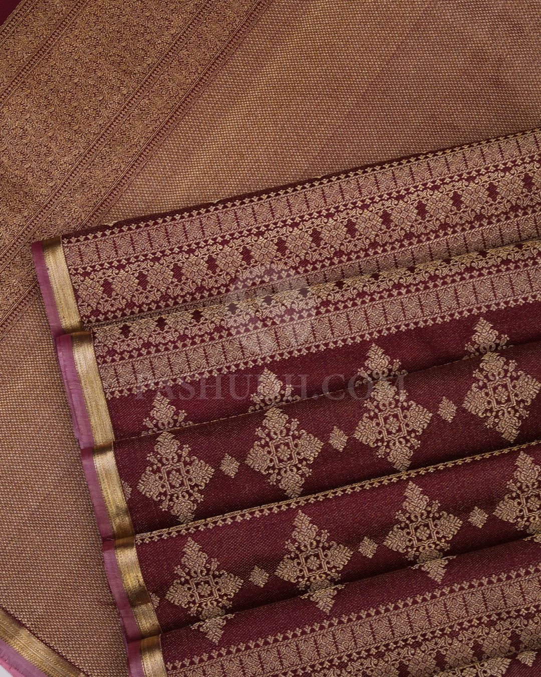 Purple Kanjivaram Silk Saree - DT187 - View 2