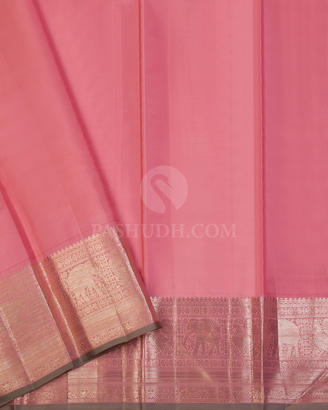 Pink Kanjivaram Silk Saree - DJ273(A) - View 2