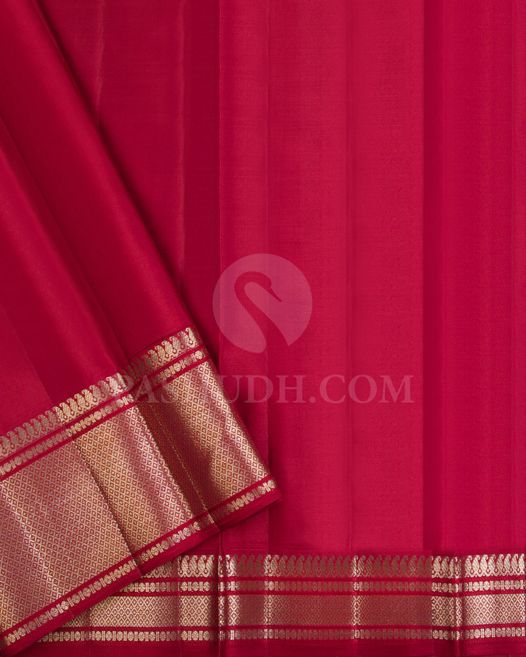 Purple And Red Kanjivaram Silk Saree - DJ326(A)