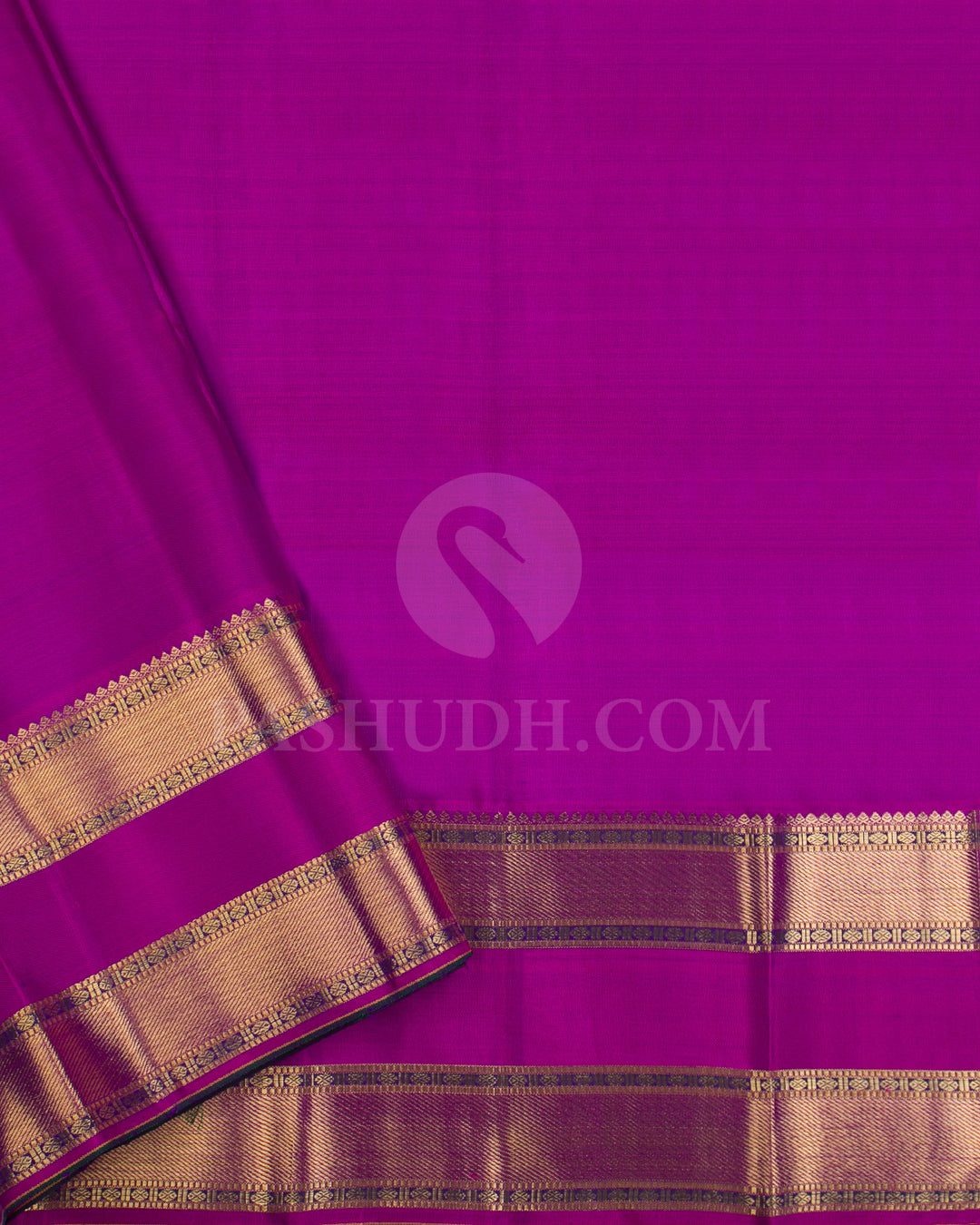 Purple And Magenta Kanjivaram Silk Saree - KB2