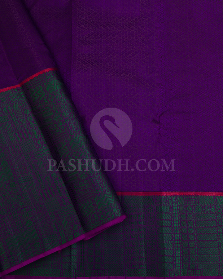 Purple Kanjivaram Silk Saree - D552(A)