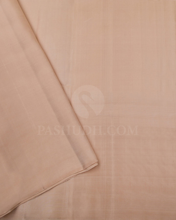 Beige Soft Silk Saree - C33