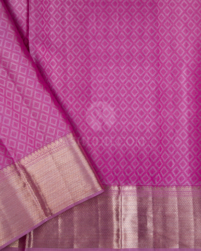 Purple And Lavender Kanjivaram Silk Saree - D532(B) - View 2