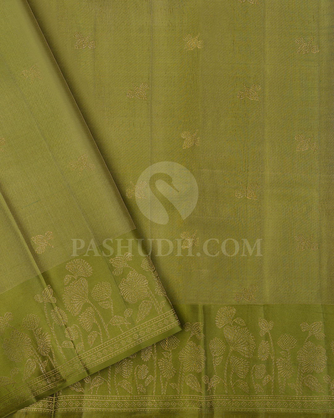 Pine Green Kanjivaram Silk Saree - DJ350(A)