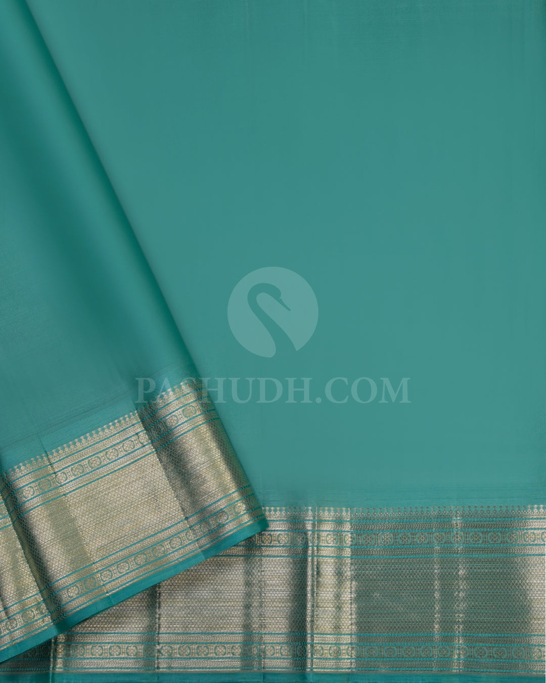 Peacock Green Kanjivaram Silk Saree - DJ191 - View 3