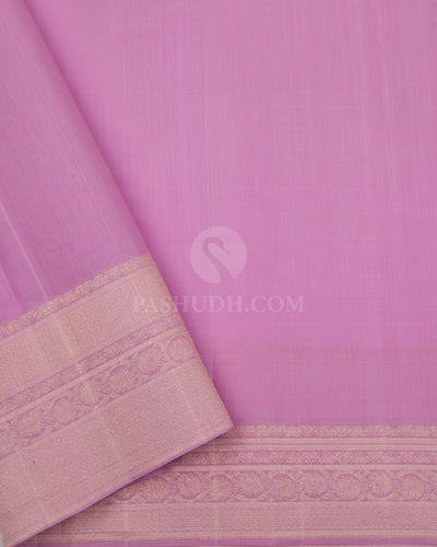 Light Pink Kanjivaram Silk Saree - DJ227 - View 3