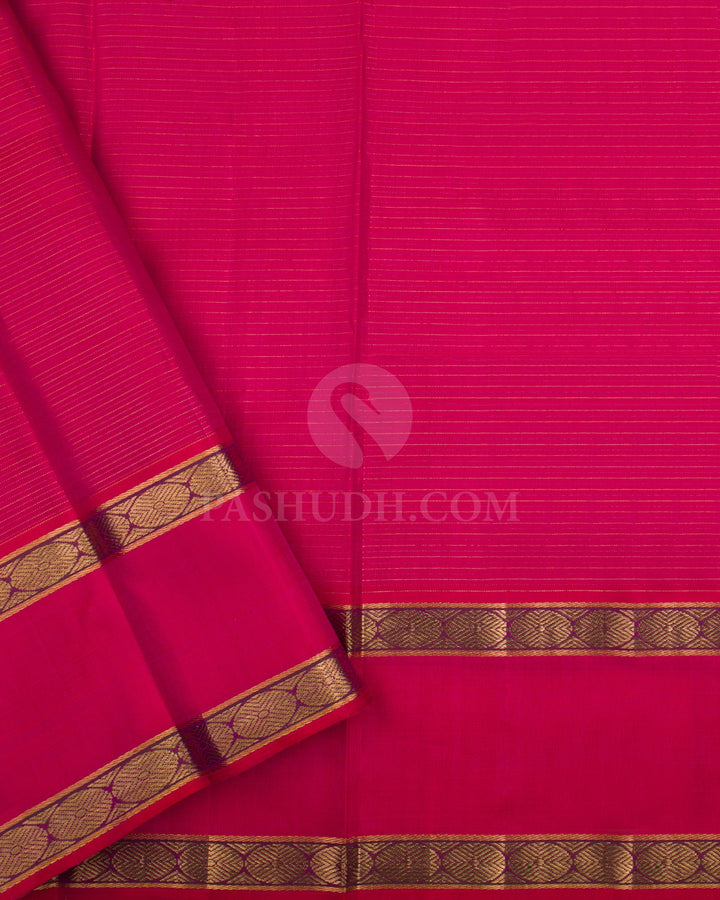 Pink Kanjivaram Silk Saree - S1134(A) - View 3