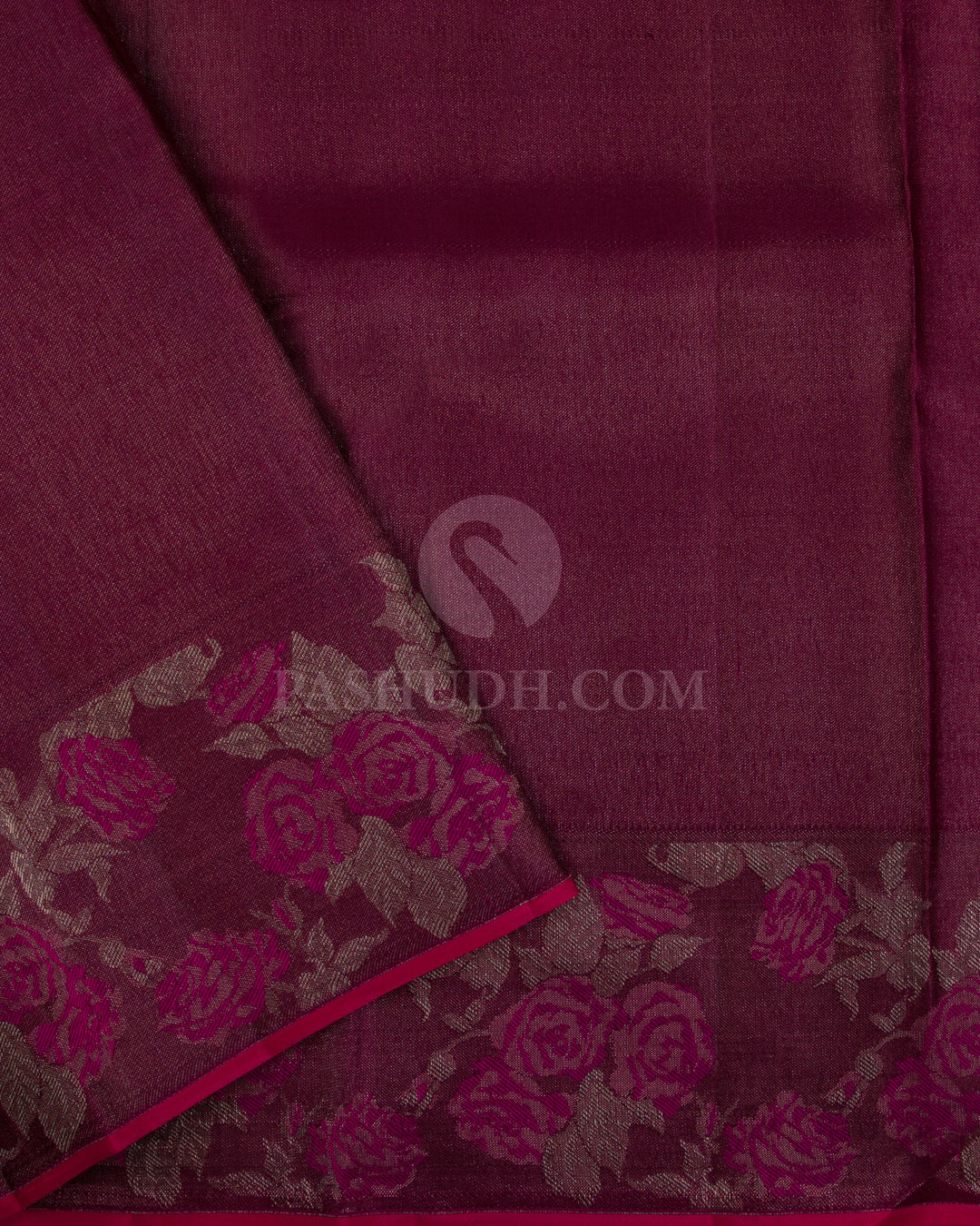 Pink Shot Orange and Purple Kanjivaram Silk Saree - DJ274(E) - View 2