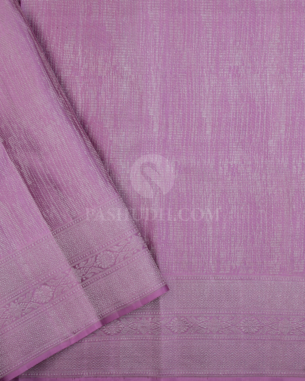 Dark Lavender & Lilac Kanjivaram Silk Saree - DT263(A) - View 2