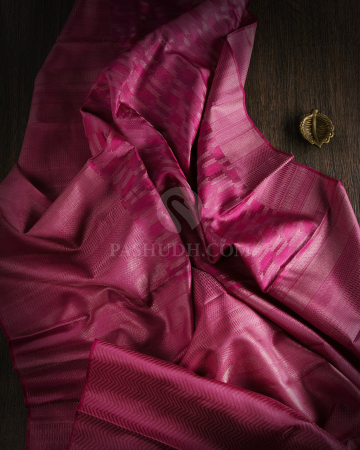 Old Rose Kanjivaram Silk Saree - D428 - View 1