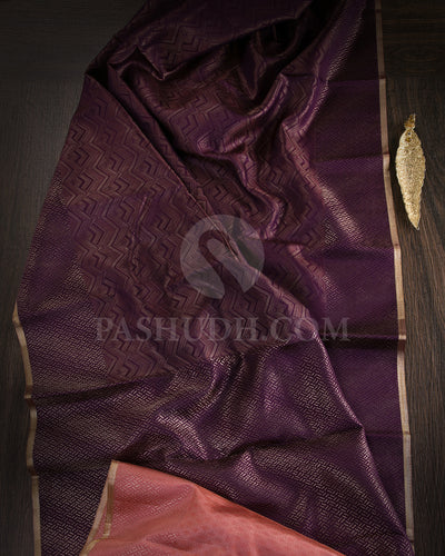 Purple Kanjivaram Silk Saree - D545(A)