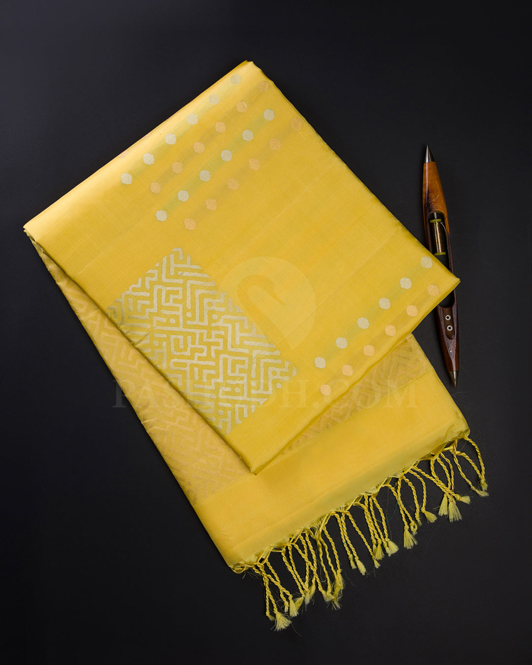 Yellow Soft Silk Saree -C11