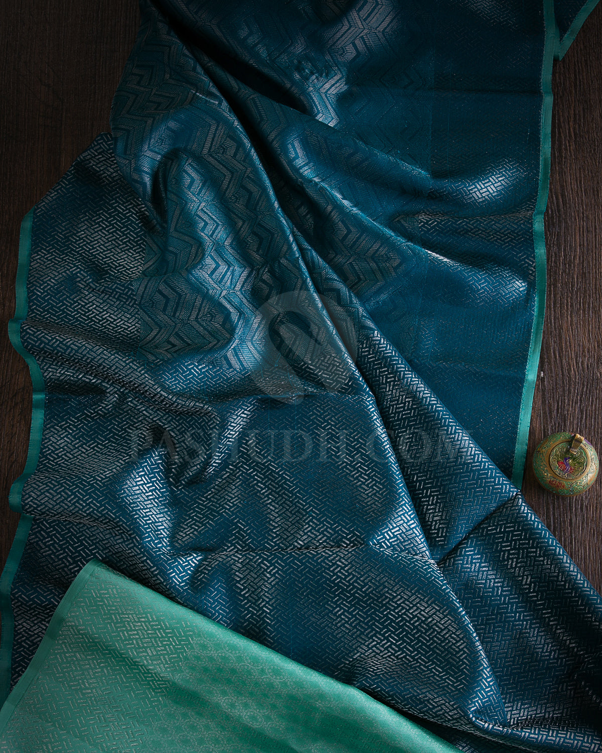 Sea Foam Green Pure Mul Cotton Saree