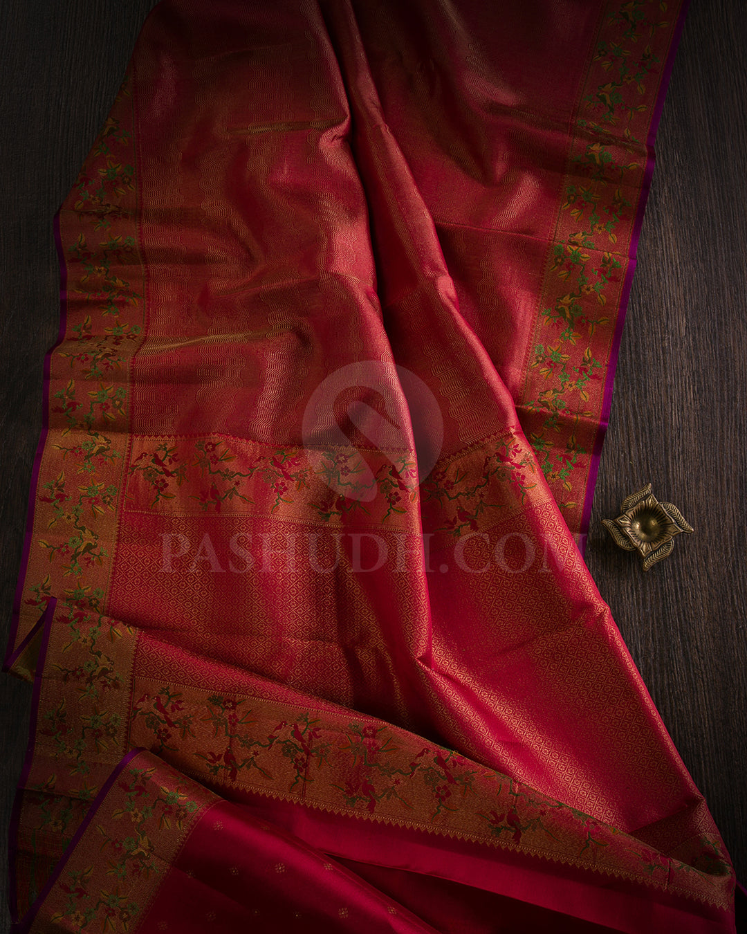 Red Kanjivaram Silk Saree - DJ328(B)
