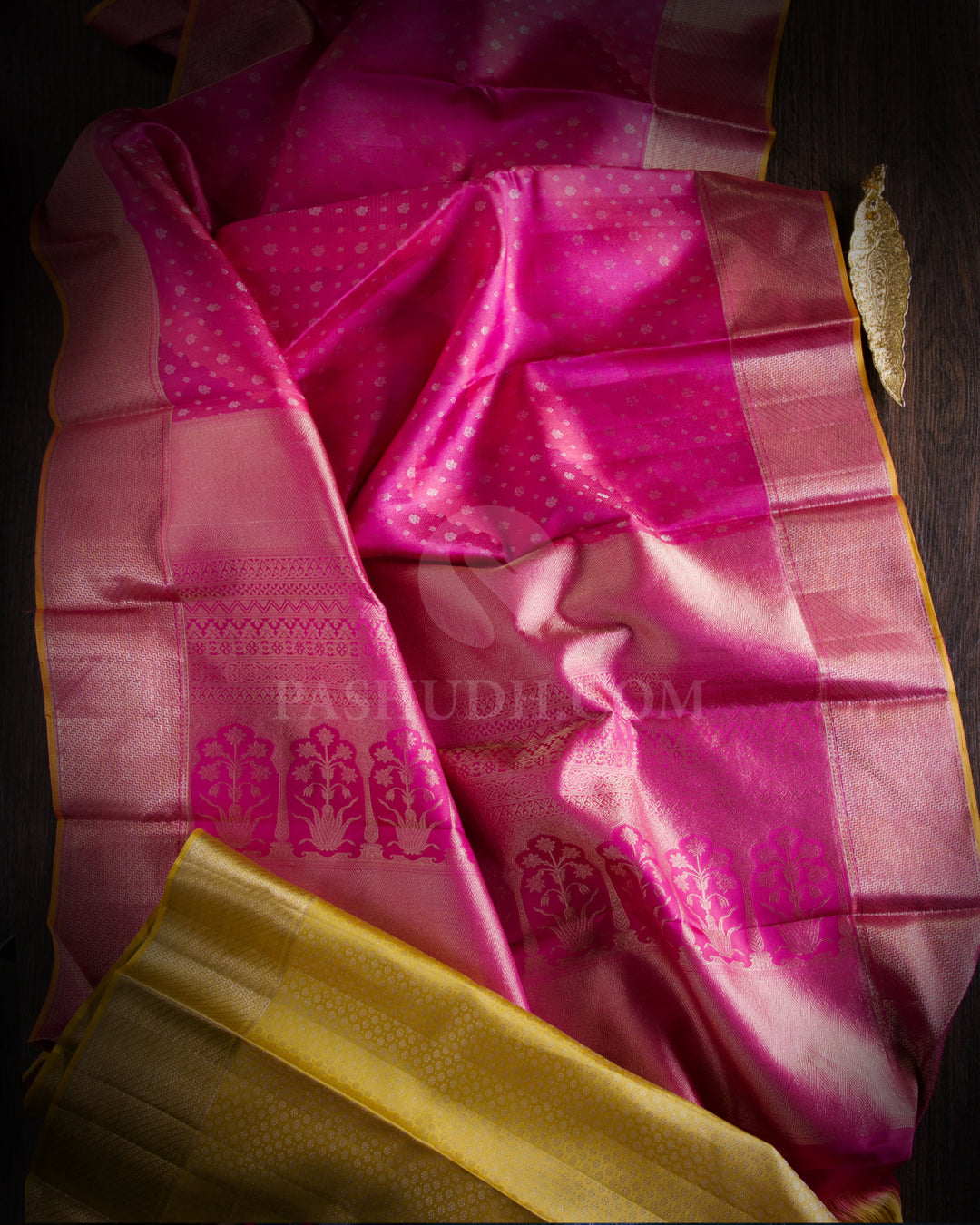 Pink Kanjivaram Silk Saree - DT219