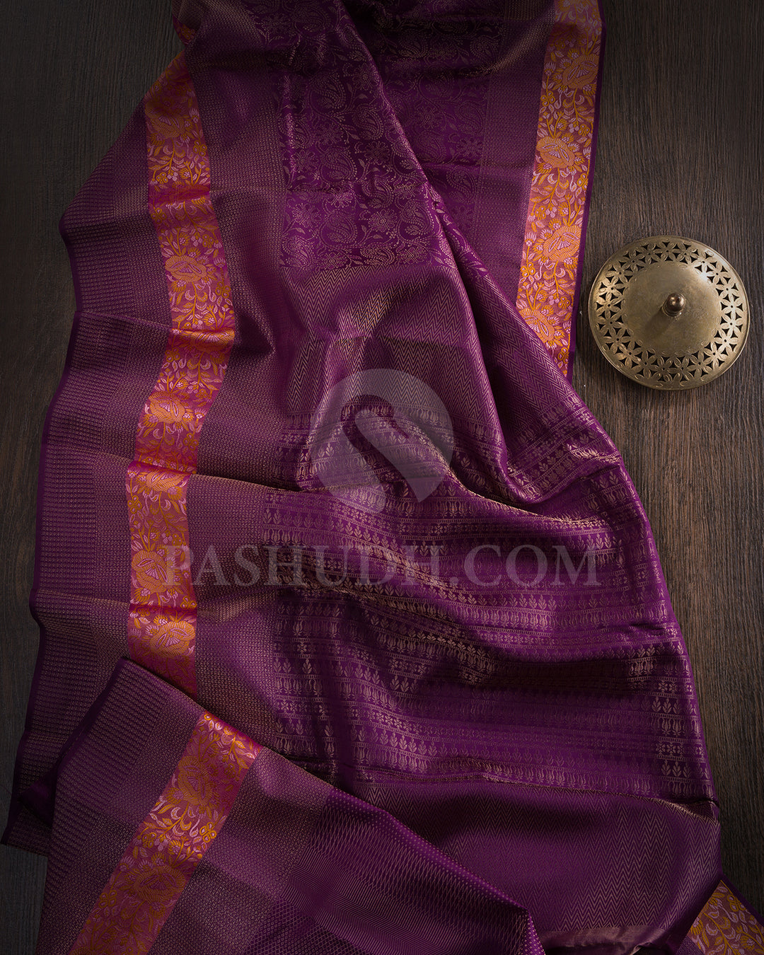 Purple Kanjivaram Silk Saree - DT264(C)