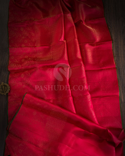 Red Kanjivaram Silk Saree - DJ290(C)
