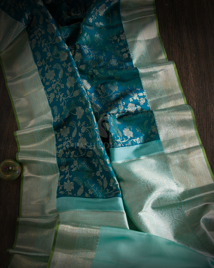 Peacock Green Kanjivaram Silk Saree - S795-View 2