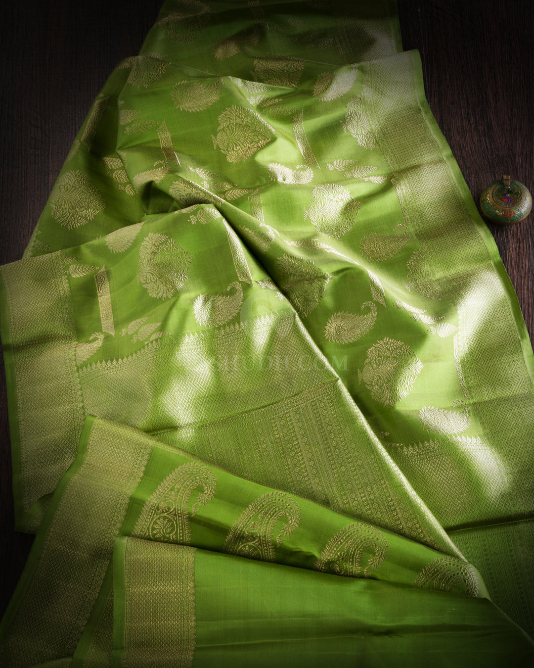 Pear Green Kanjivaram Silk Saree - S850 -V iew 2