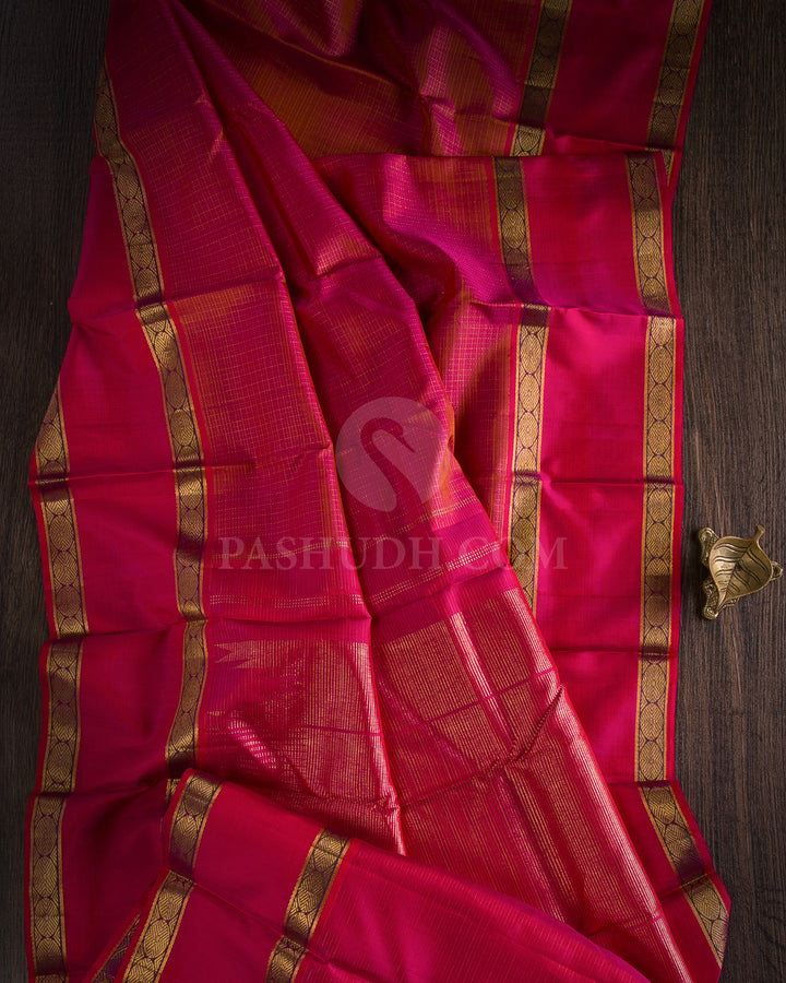 Pink Kanjivaram Silk Saree - S1134(A) - View 1