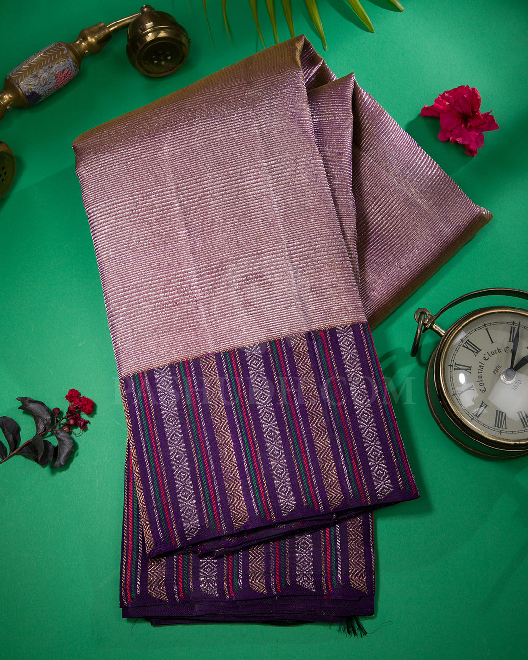 Purple Kanjivaram Silk Saree - S1114(D)