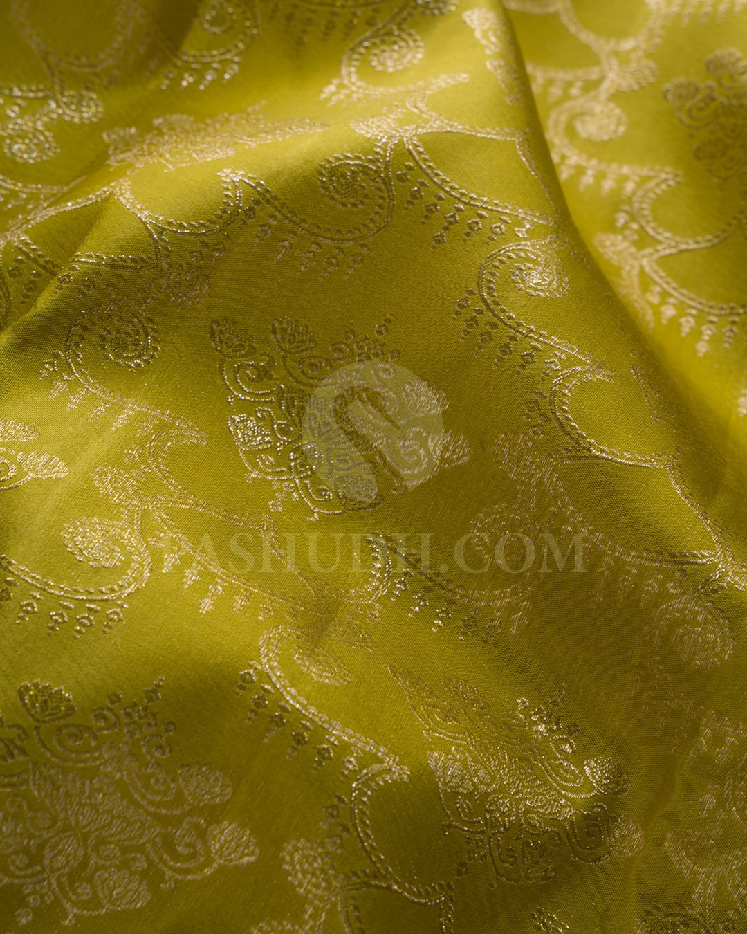 Pear Green & Lavender Kanjivaram Silk Saree-S1048(G)