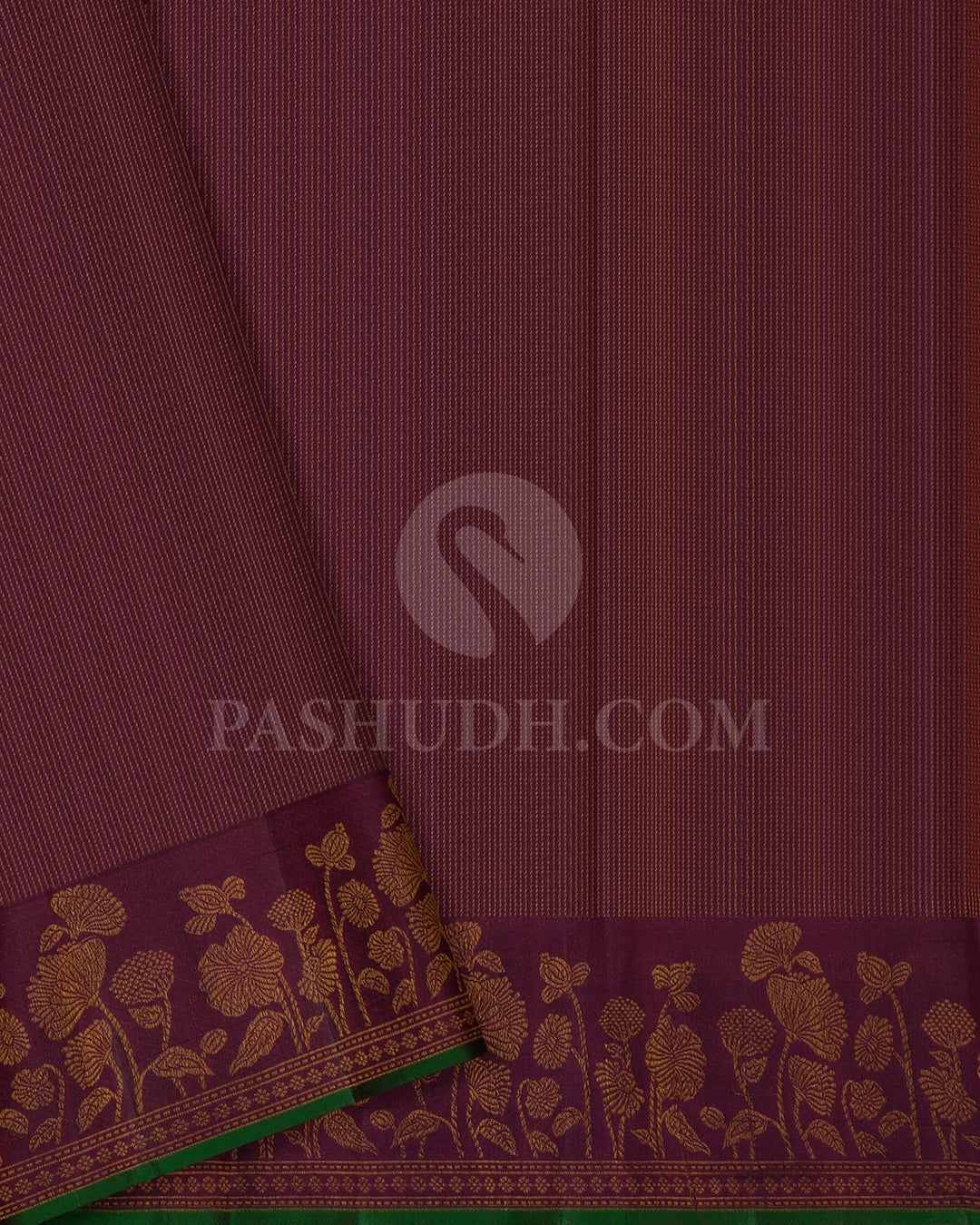 Pink & Brown Kanjivaram Silk Saree-DJ350(C)