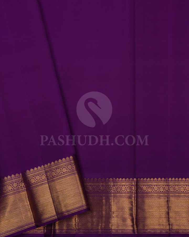 Purple Pure Kanjivaram Silk Saree-DJ357(A)