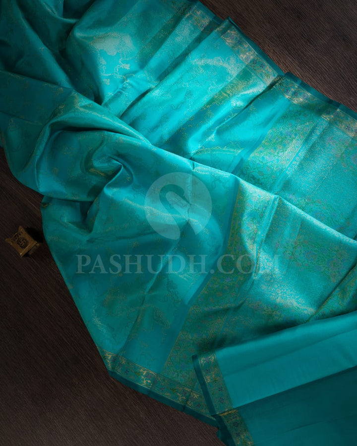 Sky Blue Kanjivaram Silk Saree -DJ368(A)