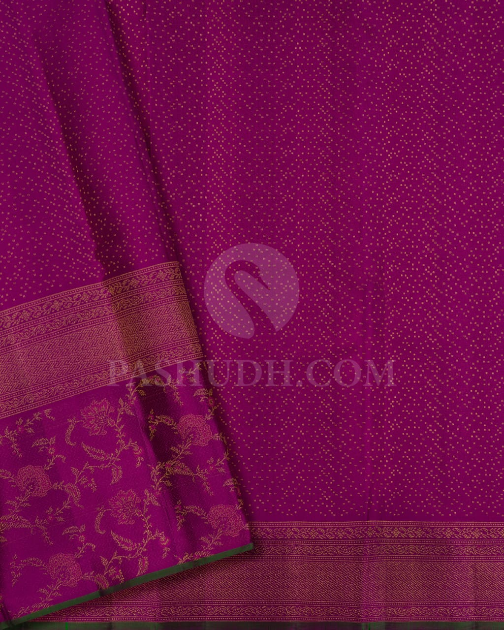 Red And Magenta  Kanjivaram Silk Saree-DJ370(A)