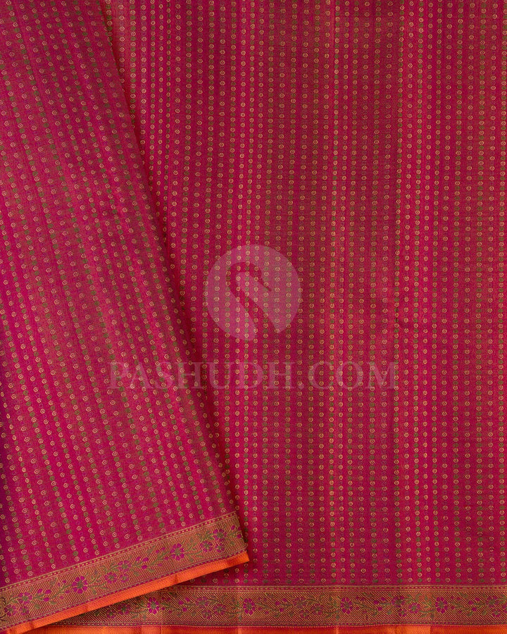Pink Kanjivaram Silk Saree-DJ383(A)