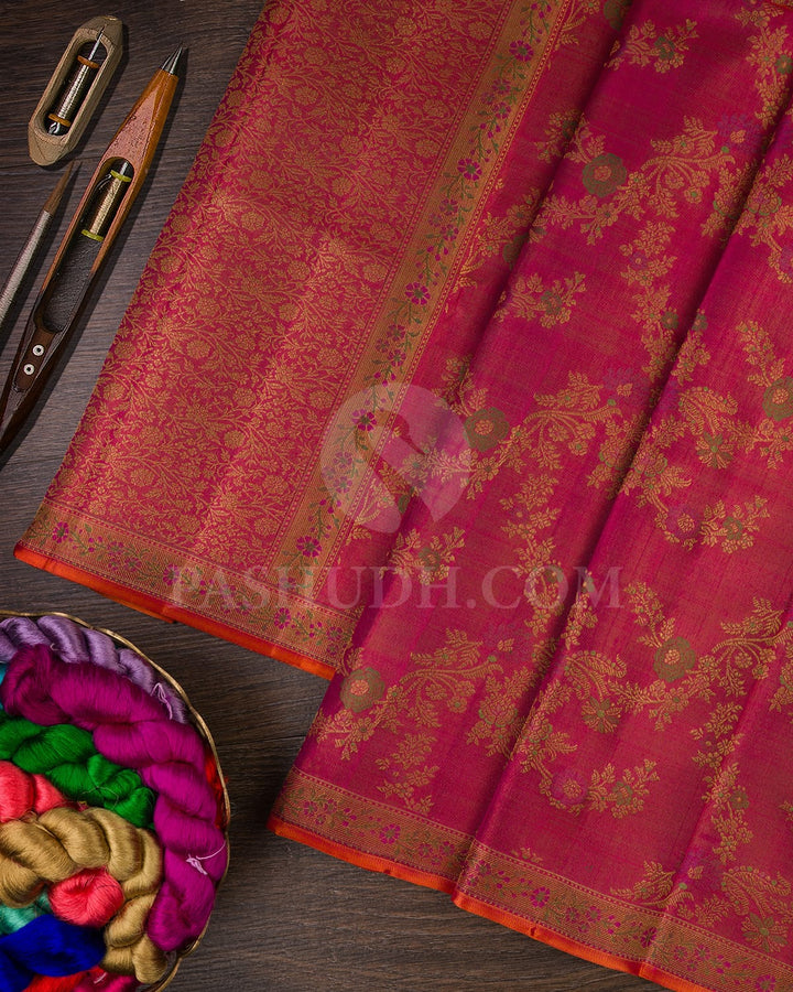 Pink Kanjivaram Silk Saree-DJ383(A)