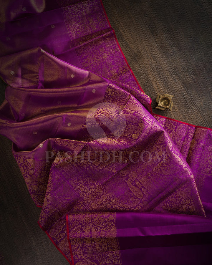 Purple Kanjivaram Silk Saree-S1483(A)