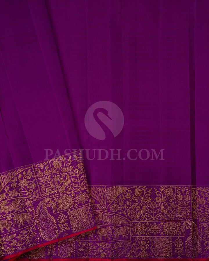 Purple Kanjivaram Silk Saree-S1483(A)