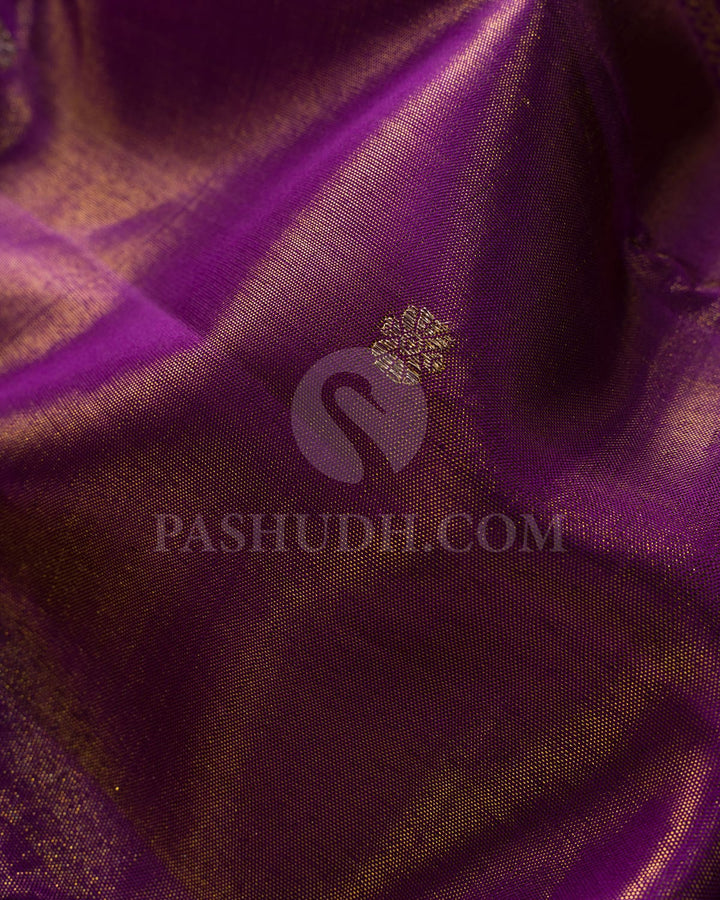 Purple Kanjivaram Silk Saree-S1483(A)