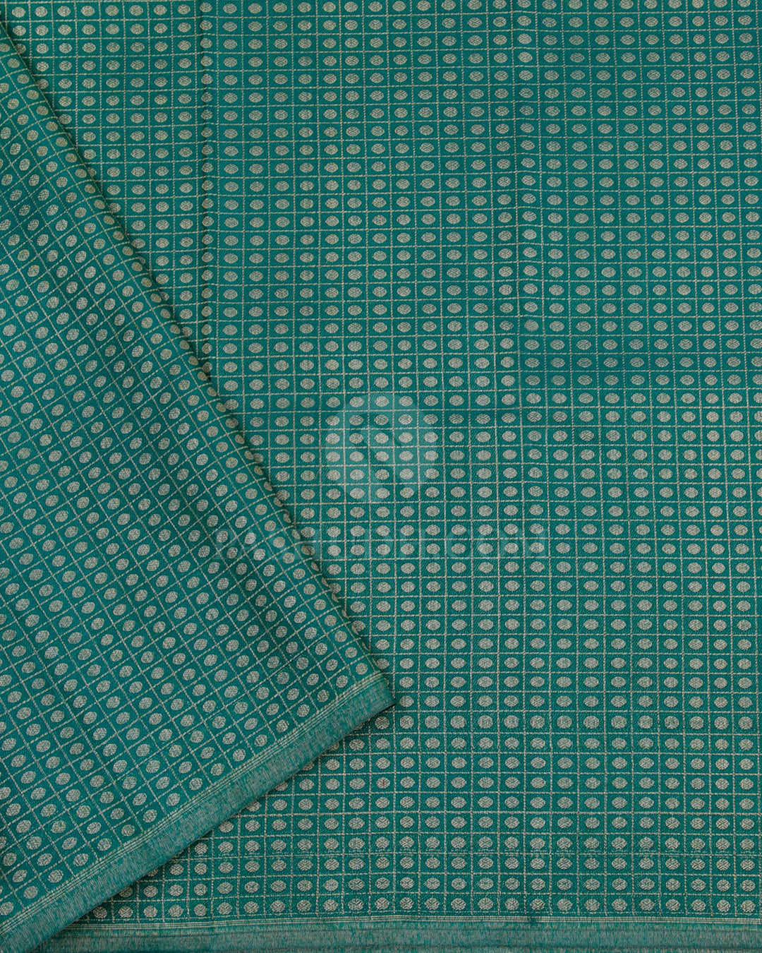 Peacock Green Kanjivaram Silk Saree - D422 - View 3