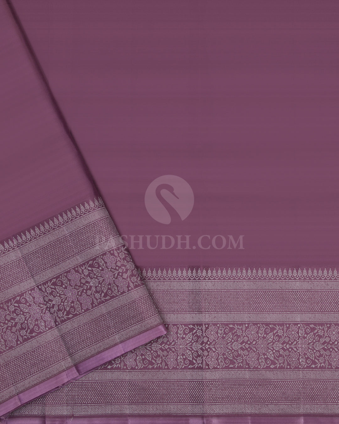 Heather Purple Kanjivaram Silk Saree - DJ173 - View 3