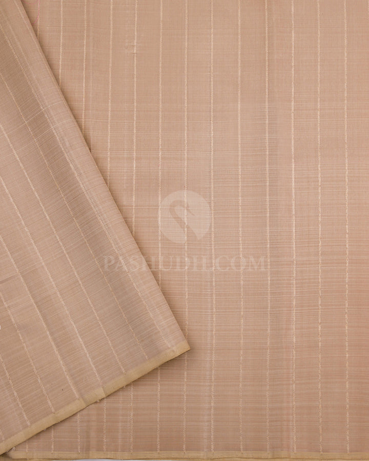 Pink and Red Kanjivaram Silk Saree - S684 - View 4