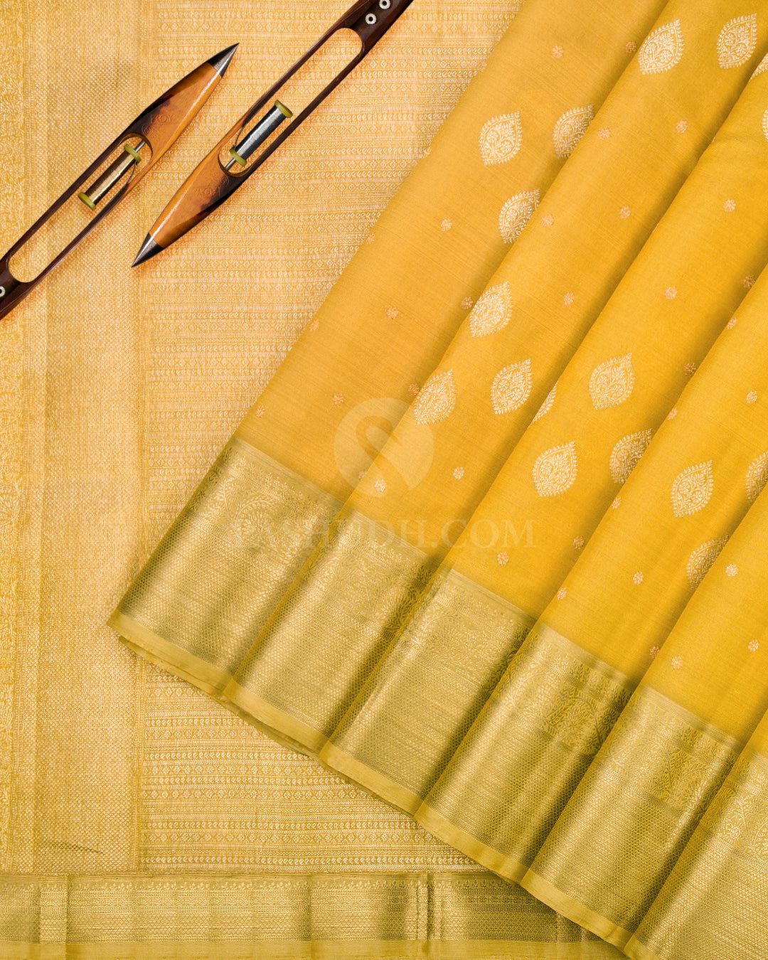 Mehendi Green Kanjivaram Silk Saree - S865 - View 3