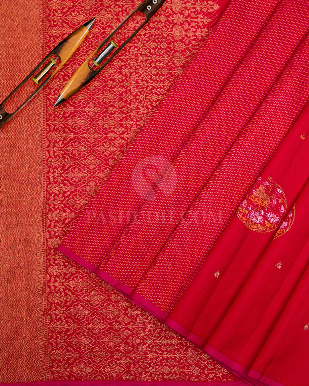Red Kanjivaram Silk Saree - S1116(A)