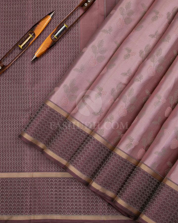 Old Rose and Turkish Rose Kanjivaram Silk Saree - DJ277(C)
