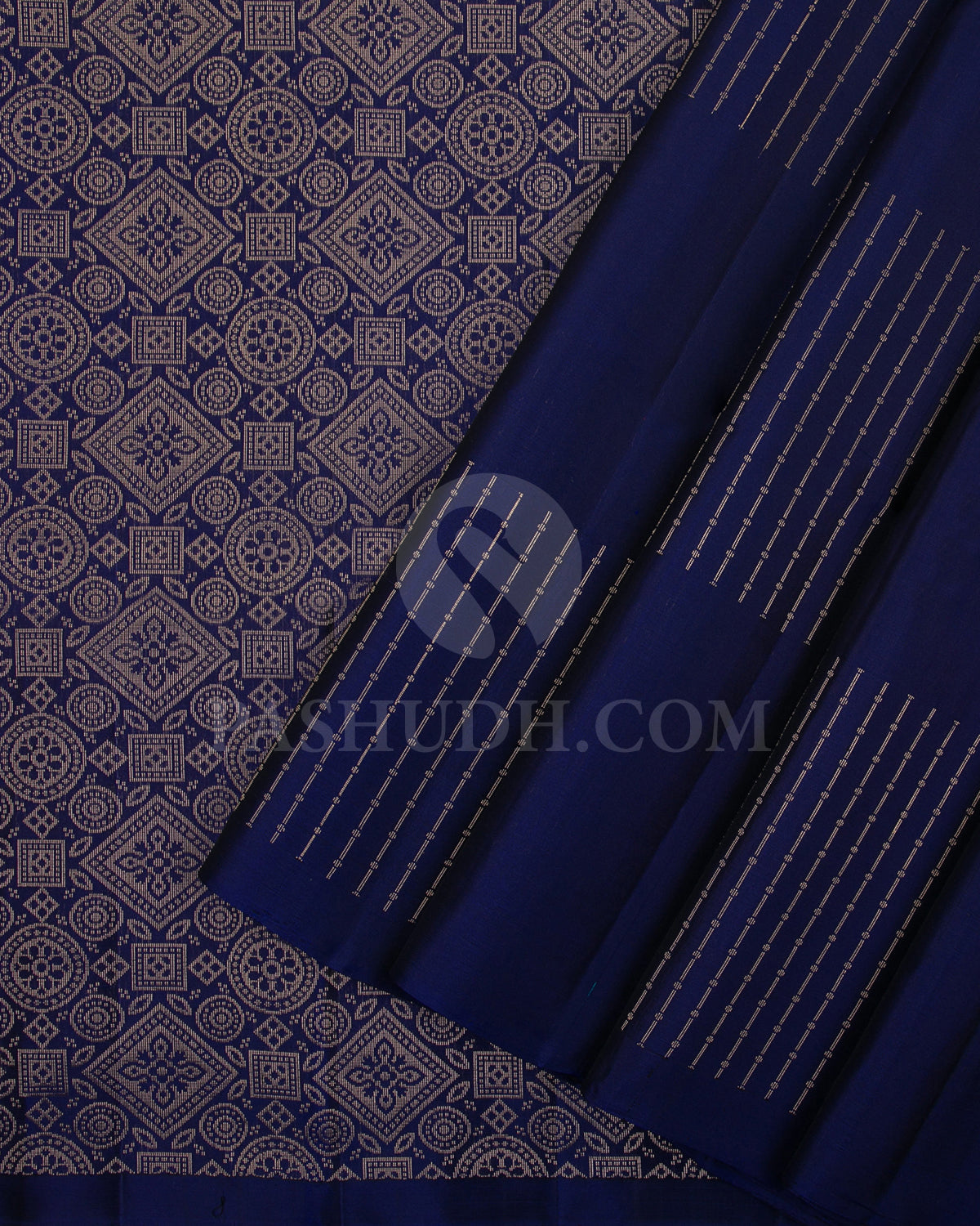 Navy Blue Soft Silk Saree - C26