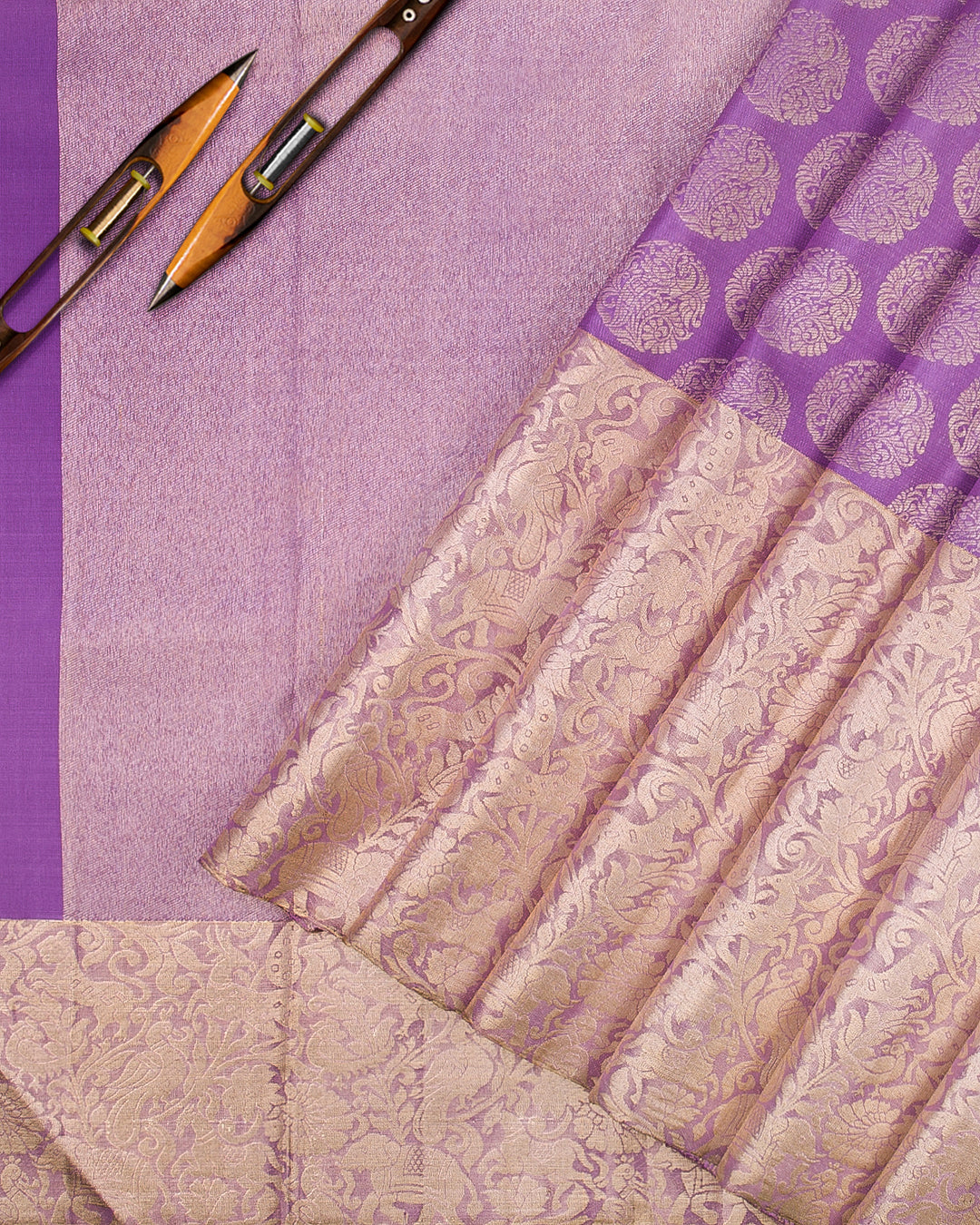 Lavender Kanjivaram Silk Saree -S1102(B)